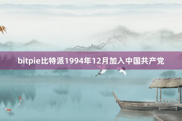 bitpie比特派1994年12月加入中国共产党