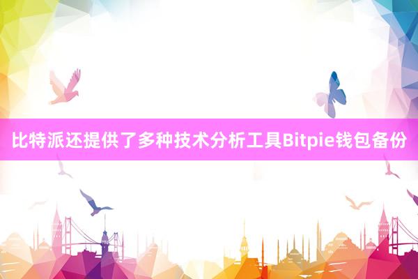 比特派还提供了多种技术分析工具Bitpie钱包备份