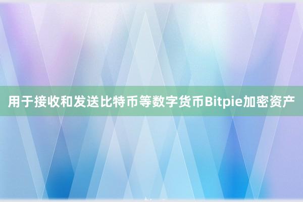 用于接收和发送比特币等数字货币Bitpie加密资产