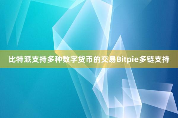 比特派支持多种数字货币的交易Bitpie多链支持