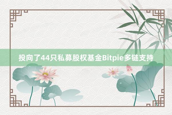 投向了44只私募股权基金Bitpie多链支持