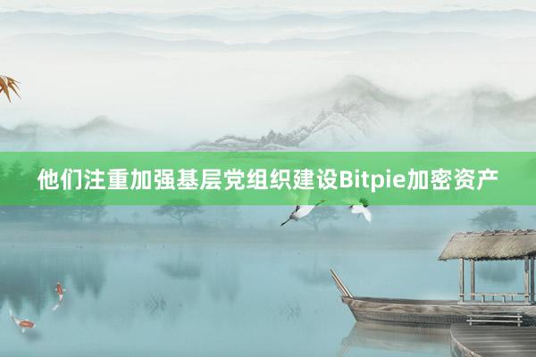 他们注重加强基层党组织建设Bitpie加密资产