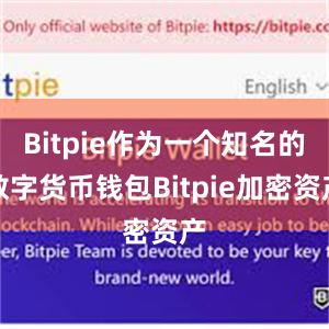 Bitpie作为一个知名的数字货币钱包Bitpie加密资产