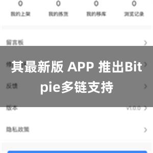 其最新版 APP 推出Bitpie多链支持